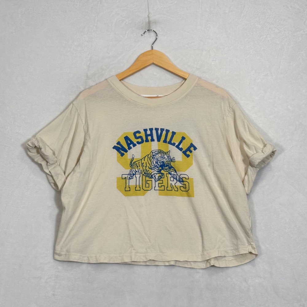 Altar'd State Cream Nashville Tigers Graphic Cropped Tee XXL